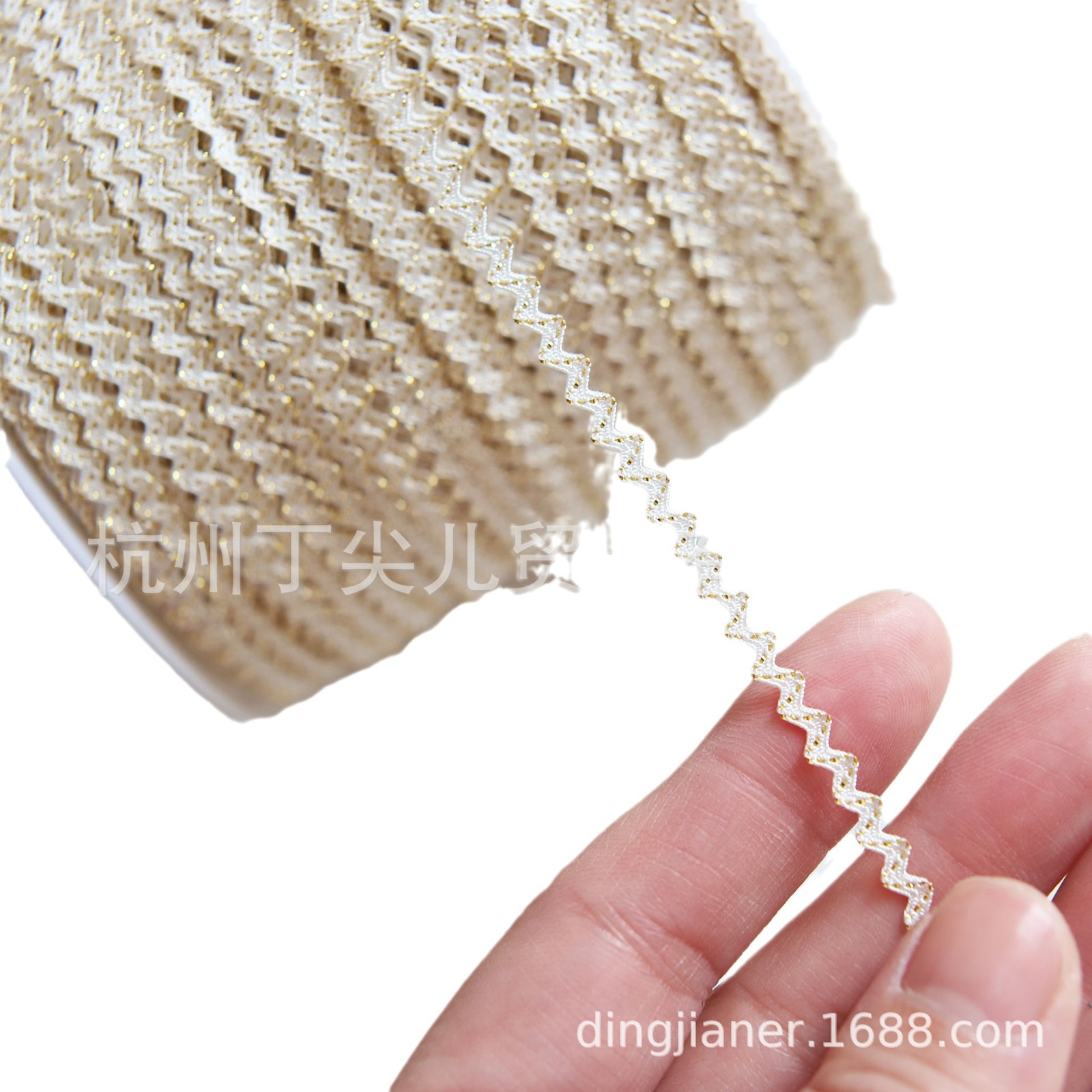 Clip blanco y negro de 2mm cinturón de olas dorado cinturón de marinero ob11 accesorios de bebé BJD ropa de bebé de tela pequeña correas de encaje