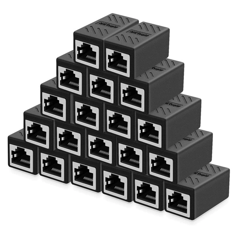 Network direct header RJ45 network cable connector to connect 8P8C shielding dual -pass head network cable network direct