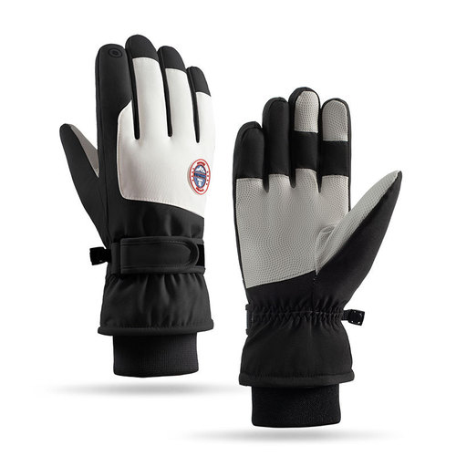 Ski gloves are warm and cold-proof in winter, thickened, non-slip and splash-proof, outdoor mountain climbing and riding touch screen warm gloves H8