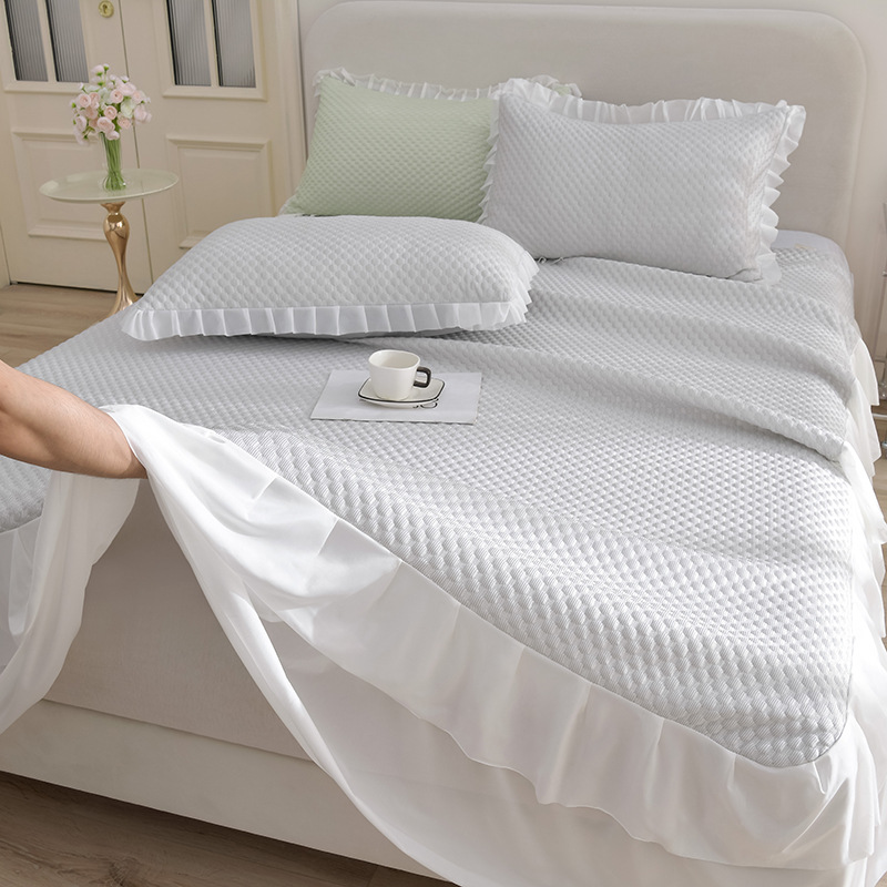 라이트 그레이 베드 스커트 모델 [A급 - 상쾌하고 시원하며 숙면]