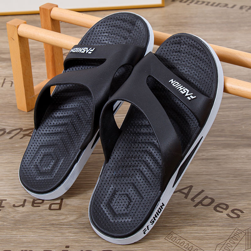 Zapatillas premium súper suaves para hombre con suela gruesa fuera, desodorante, baño de verano, antideslizante, pareja en casa, sandalias y zapatillas de mierda
