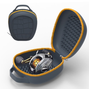 Customized Luya Water Drop Wheel Protection Box Silicone Waterproof Fishing Wheel Bag Spinning Wheel Fishing Bag Portable Fishing Gear Cosmetics Bag