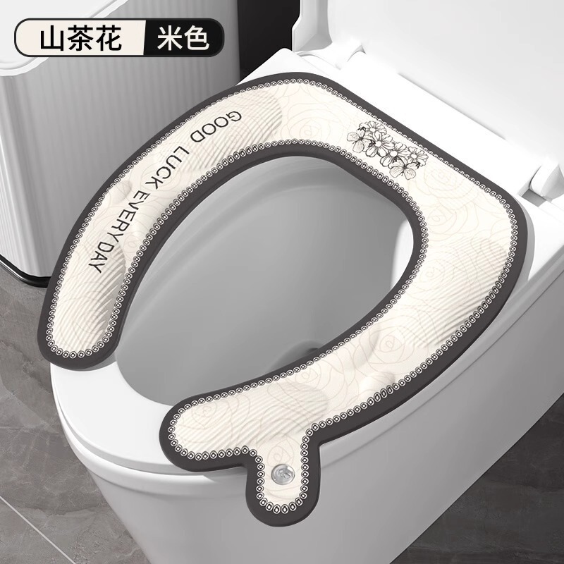 便座クッション、オールシーズン万能トイレ、家庭用防水トイレパッキン、2025年新作トイレマット粘着タイプ|undefined