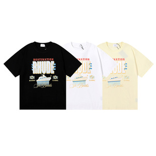 2023��ʽ����Rhude��ͧӡ��������Ůͬ������e�A�I����T�����l