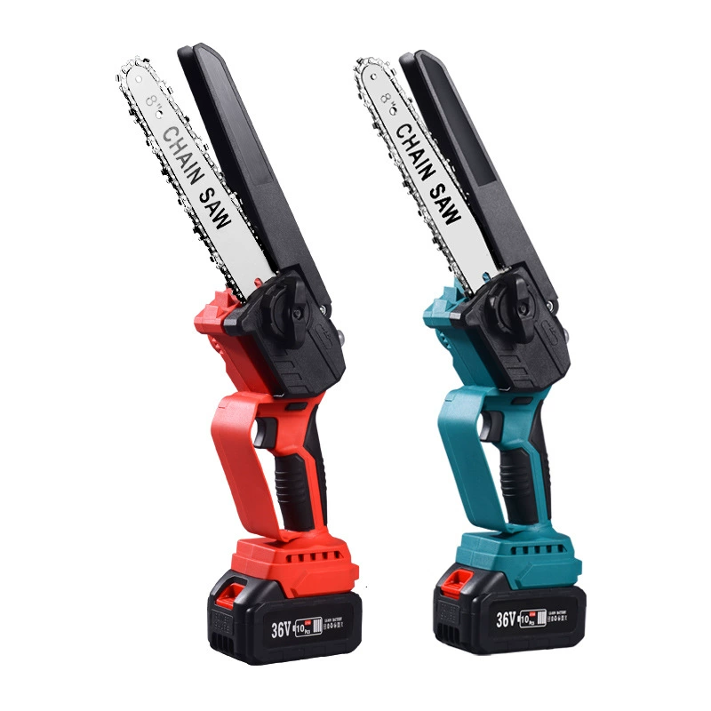 Аккумуляторная бесщеточная 8-дюймовая Электрическая цепная пила небольшая электрическая пила для деревообработки Одноручная электрическая пила садовая лесозаготовительная Мини Электрическая цепная пила