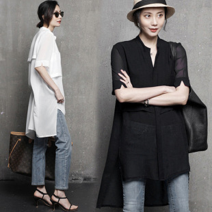 Real Shot 2025 Summer New Korean Style Shirt Loose Casual Fashion Three-dimensional V-neck Short Sleeve Chiffon Shirt Women's Top