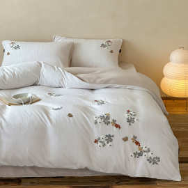 冬季牛奶绒丨新款毛巾绣毛绒四件套加厚保暖抗静电法式中古风床品