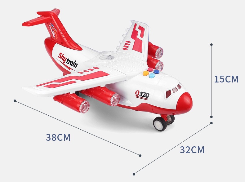 Large Drop-Resistant Airplane Toy Inertial/Remote Control Car