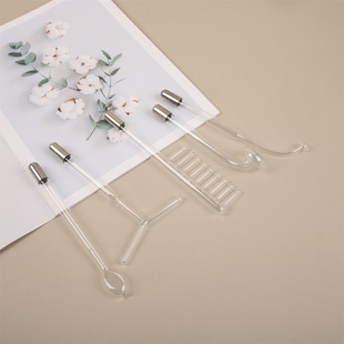High Frequency Electrotherapy Tube Electrotherapy Instrument Beauty Instrument Accessories Electrotherapy Glass Comb Red Light Electrotherapy Instrument Glass Tube Accessories