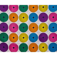 跨境貨源非洲印花滌綸蠟染面料非洲服裝布料一件代發安卡拉蠟染布