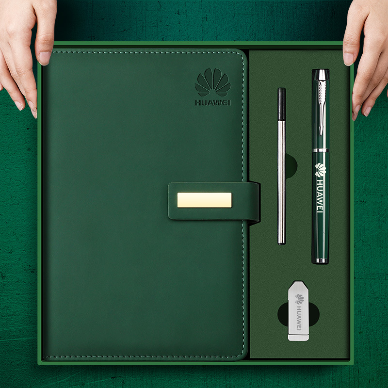 Cuaderno de negocios caja de regalo traje en stock de gama alta a5 registro de reunión de oficina notebook actividad regalo personalización