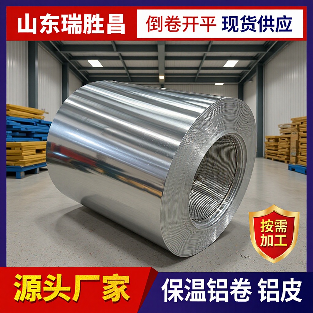 现货1060管道用保温铝卷1100/3003铝合金铝卷可定尺分卷