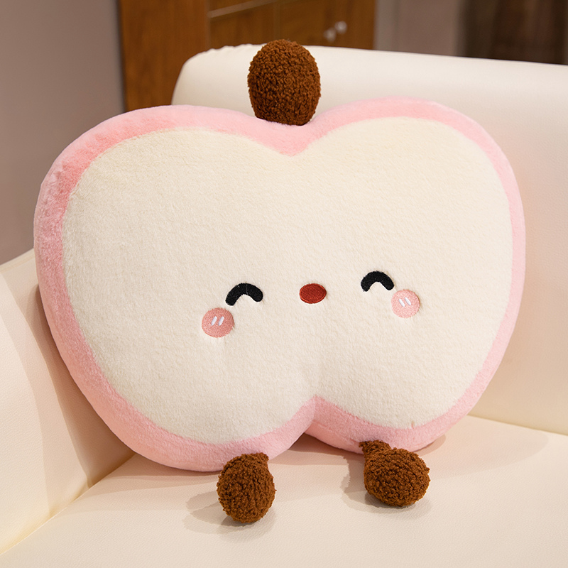 Cute almohada en forma de manzana edredón almohada de siesta de dibujos animados creativa cojín 3 en 1 niñas siesta manta de aire acondicionado