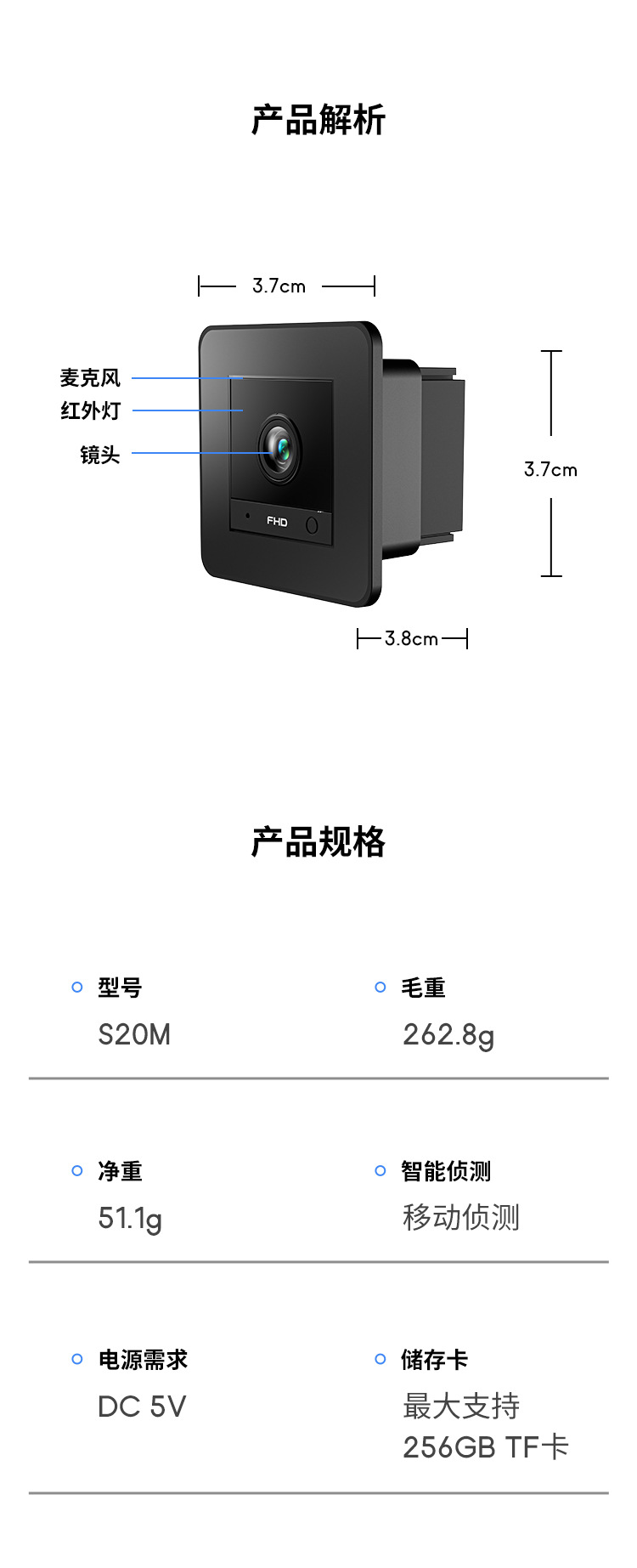 Innenraum-Haustierkamera, HD wireless WiFi