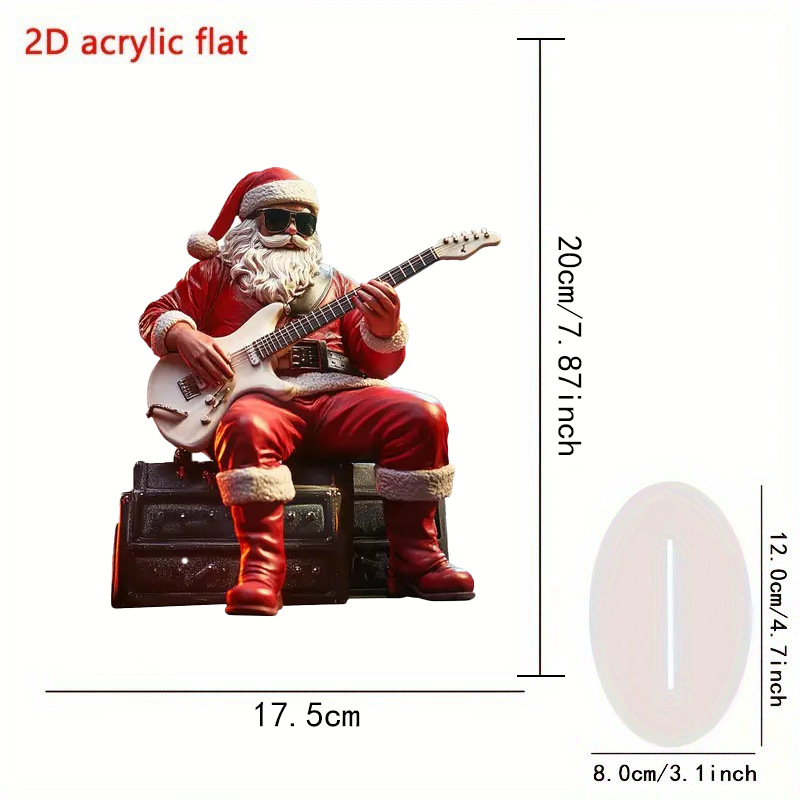 Transfronterizo acrílico 2D Navidad Snow House Santa Claus reno muñeco de nieve decoración de mesa