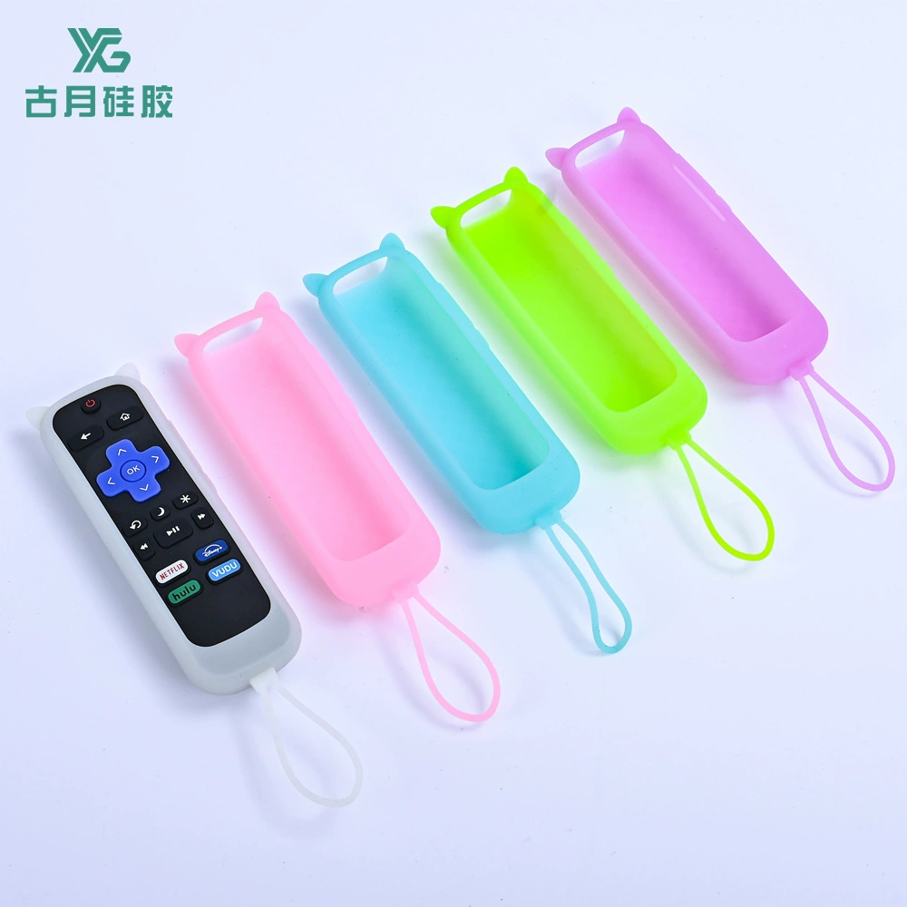 В наличии применимо к TCL Roku светящийся силиконовый защитный чехол для пульта дистанционного управления 280TV устойчивые к падению Утолщенные мягкие кошачьи ушки
