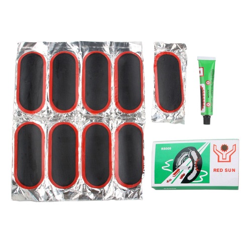 Mountain bike bicycle tire repair tool set tire leak portable tire repair tool repair cold patch film