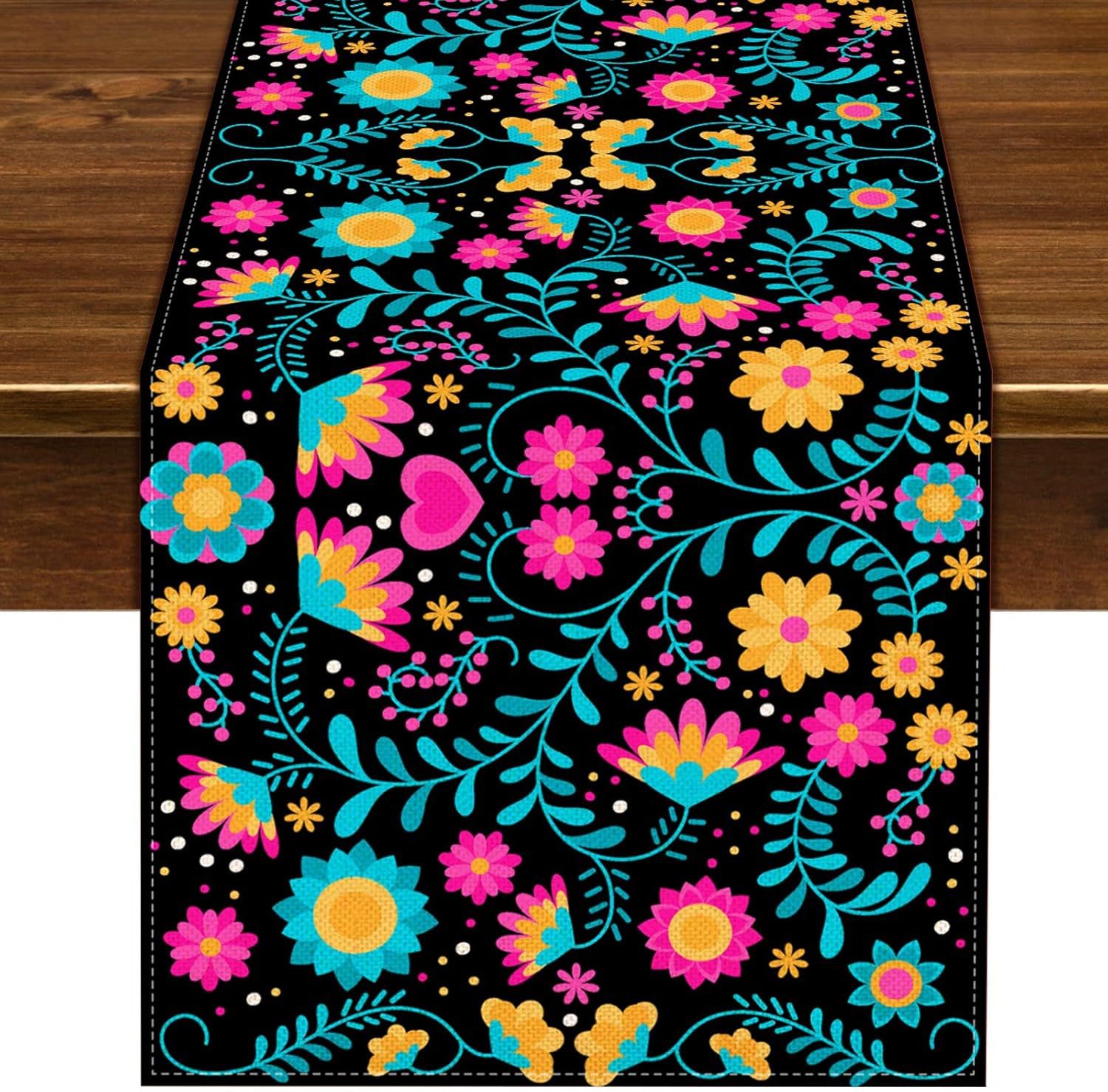 Transfronterizo 2024 Amazon nuevo tema de carnaval fiesta decoración de mesa de lino tabla de bandera mesa de comedor restaurante