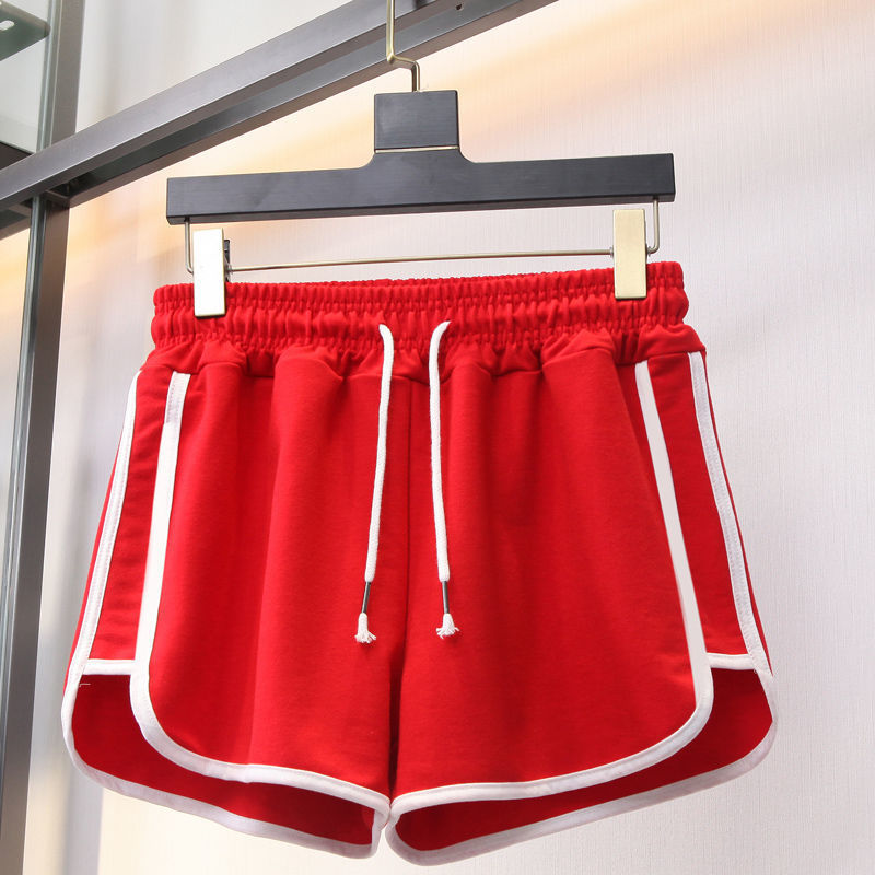 女性用スポーツショーツ、夏用ゆったり大きいサイズ、太ったMMアウターウェア、ハイウエストランニングワイドレッグパンツ、学生カジュアルホームパジャマ、女性用|undefined