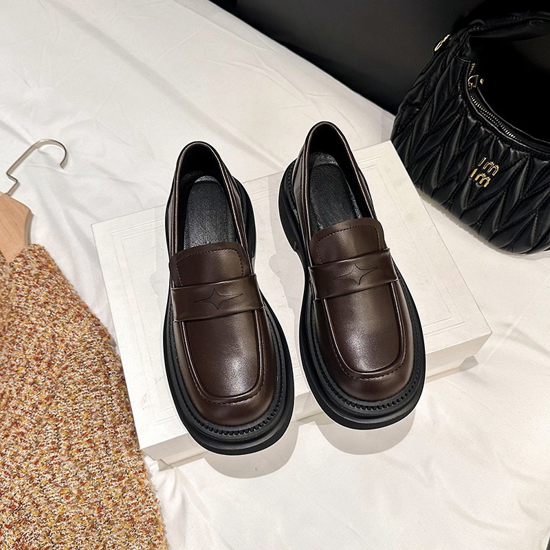 英伦风乐福鞋女小皮鞋惠州真皮女鞋 Loafer 2024冬季新款一件代发 英伦风乐福鞋女小皮鞋惠州真皮女鞋 Loafer 2024冬季新款一件代发