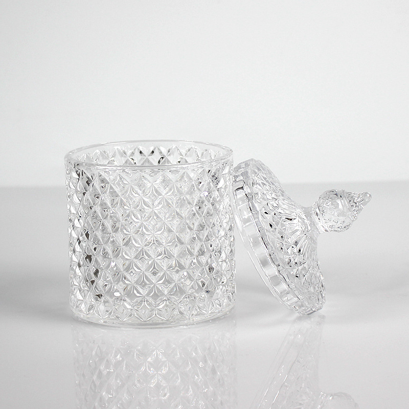 Creativo mongol bolsa de aromaterapia taza DIY vela con tapa sala de estar candelabro de soja frasco de vidrio en stock jar