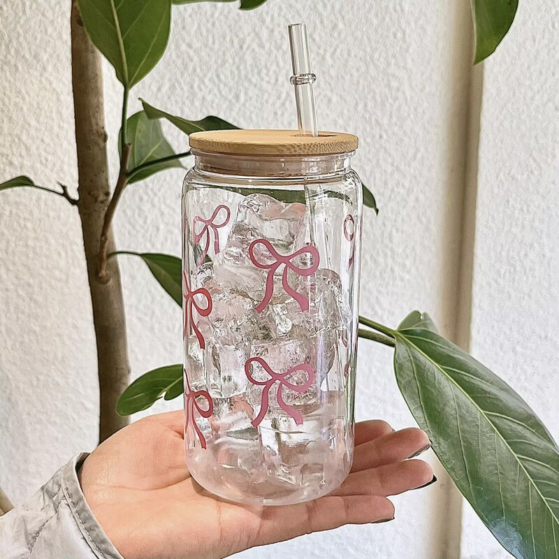 Amazon コーラカップ 竹蓋付き ストロー付き プラスチックカップ プラスチック製ウォーターカップ TEMU クロスボーダー 16オンス ウォーターカップ 軽い高級感と高級感|undefined