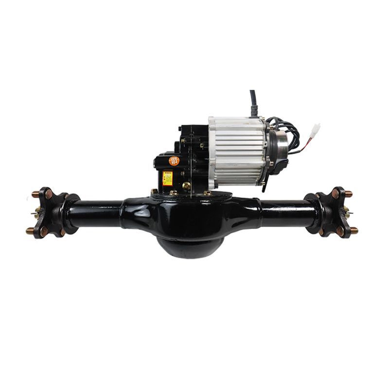 Eje Trasero de Tracción 48V 1000W 1:33 800kg Hierro Freno Electromagnético para Carrito de Construcción