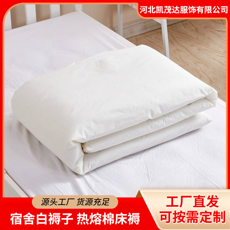 Wholesale mattress student labor protection site single upper and lower mattress padded bedding relief hot melt cotton dormitory mattress