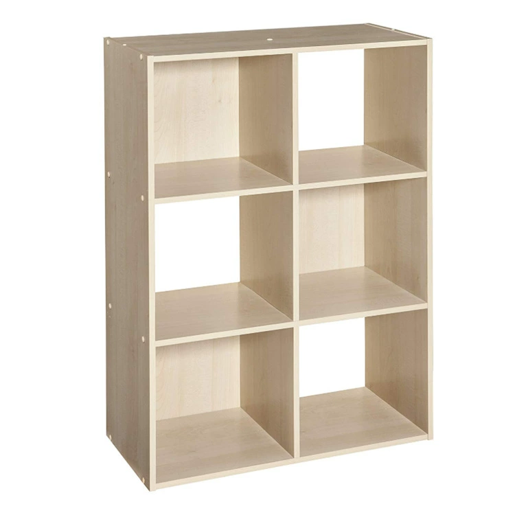 6 cube solid wood storage racks in stacking multi -functional cube
