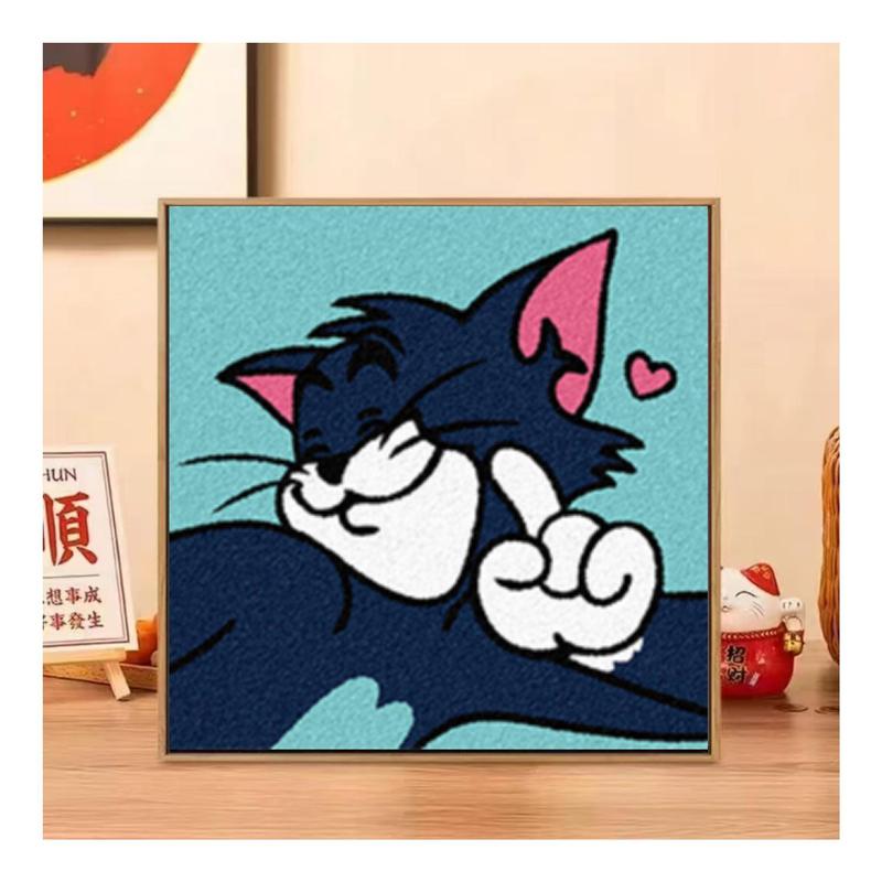 20*20数字肌理画diy网红手作店批发摆摊手工石英砂立体浮雕装饰画|undefined