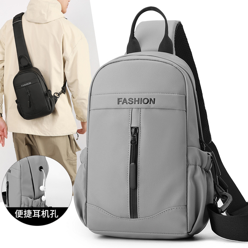 Comercio exterior nuevo bolso de pecho de hombre, moda simple de viaje, bolso de hombro portátil, bicicleta deportiva portátil, bolso de mochila universal
