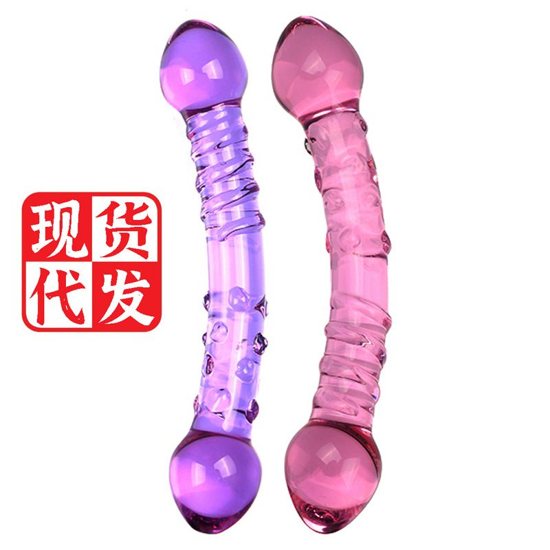 玻璃阳具冰火棒 女用自慰器具小号后庭肛塞加温自慰棒性用品代发