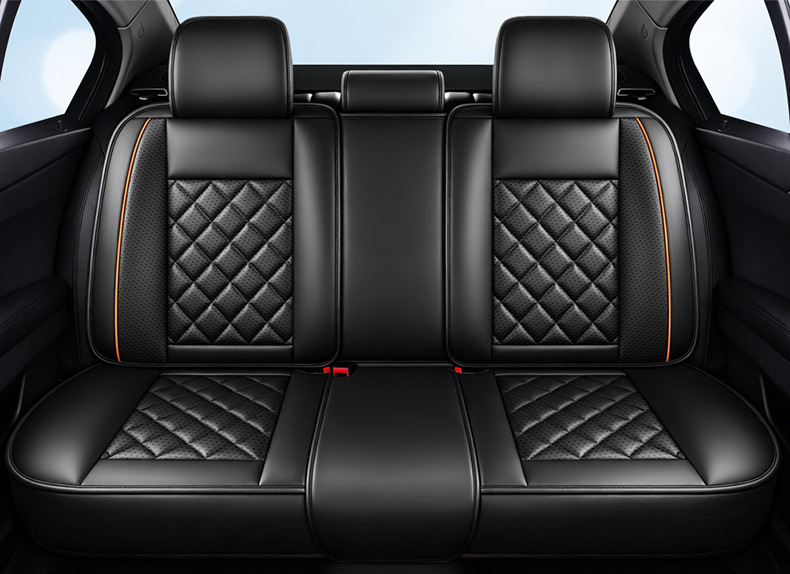 Direct from the manufacturer: All-season universal diamond-pattern playful style, wear-resistant universal five-seater car interior seat cushion and seat cover