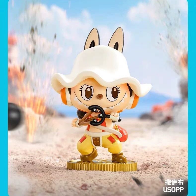 Bubble Mart THE MONSTERS LABUBU SAYING Série Caja ciega LABUBU One Piece juguetes hechos a mano