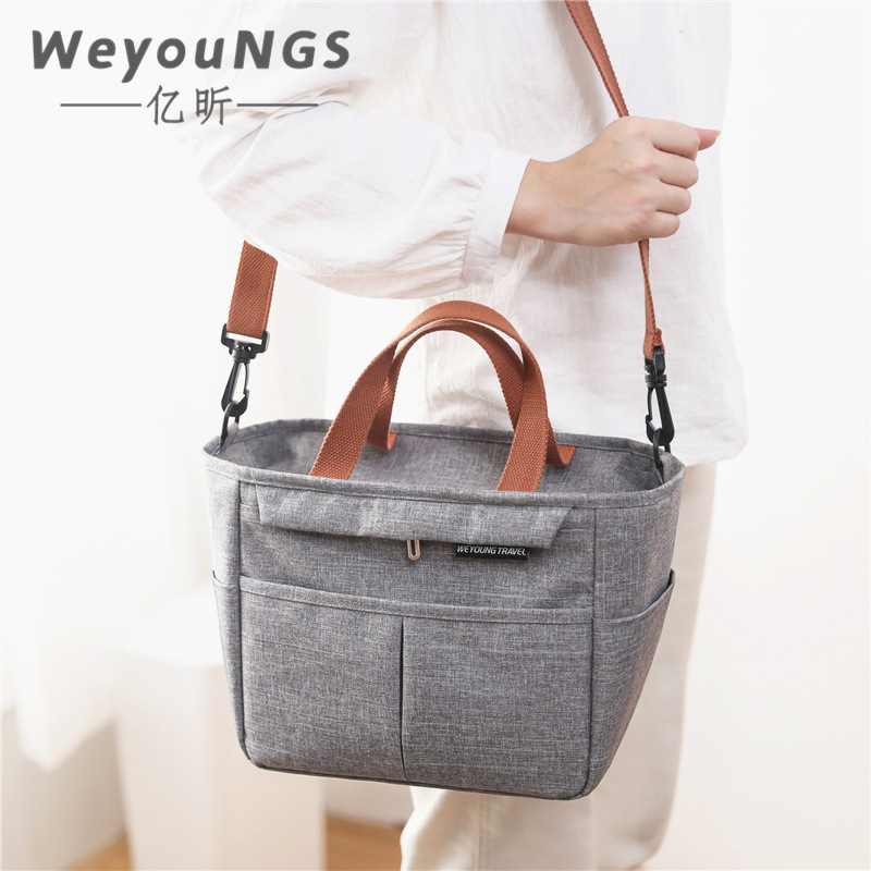 Best-selling insulated shoulder bag, lunch bag for outdoor picnics, ice bag, Amazon lunch bag, insulated rice box bag