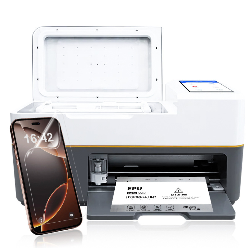 máquina de corte de película especial máquina de fijación de película de teléfono móvil totalmente automática máquina de curado uv máquina de corte de película de corte libre de película de condensación de agua
