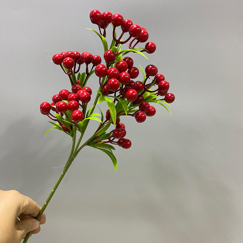 シミュレーションベリー帯霜柿枝家庭装飾植物装飾果実枝泡果実シミュレーション柿|undefined