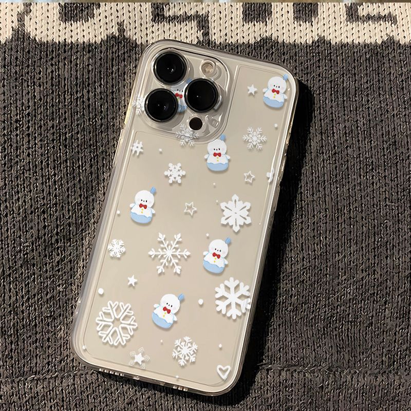 透明太空壳黎深雪人适用于苹果17 16 15 13promax手机壳12 11软xs