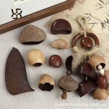 民族风天然果壳摇铃手工diy串珠配件木珠子挂件材料包手链项链女