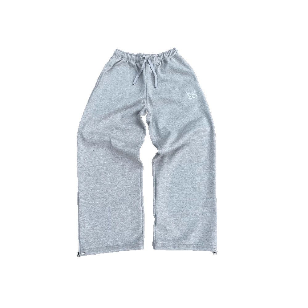 Aliexpress marca de moda gris bordado suelto pantalones deportivos casuales masculinos retro estilo americano