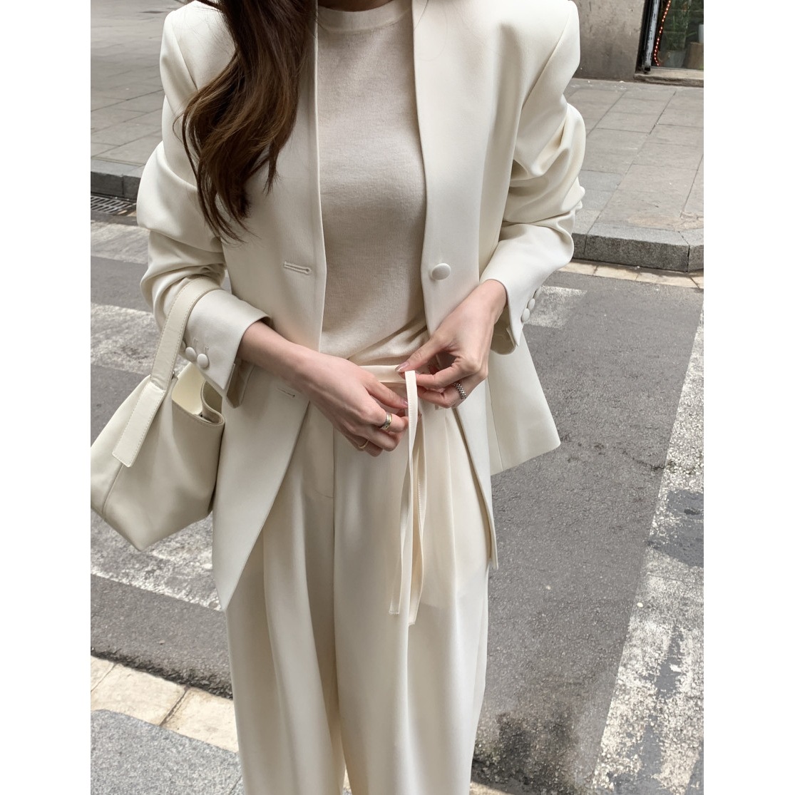 ng2510292 Blazer casual ampio e semplice in stile coreano per la primavera, nuovo modello vintage da donna, top versatile e alla moda 96260_voghion.com
