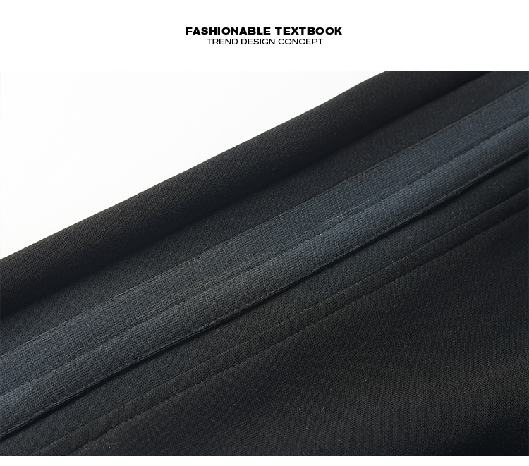 Men's Curved Hem Air-layer Sweatpants With Drawstring And Striped Detail_voghion.com