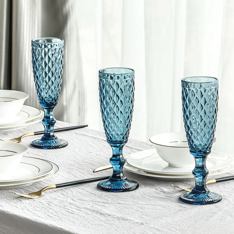 Hotel al por mayor color de diamante de color primario tazas de vinos de vino tinto tazas de jugo tazas de vinos