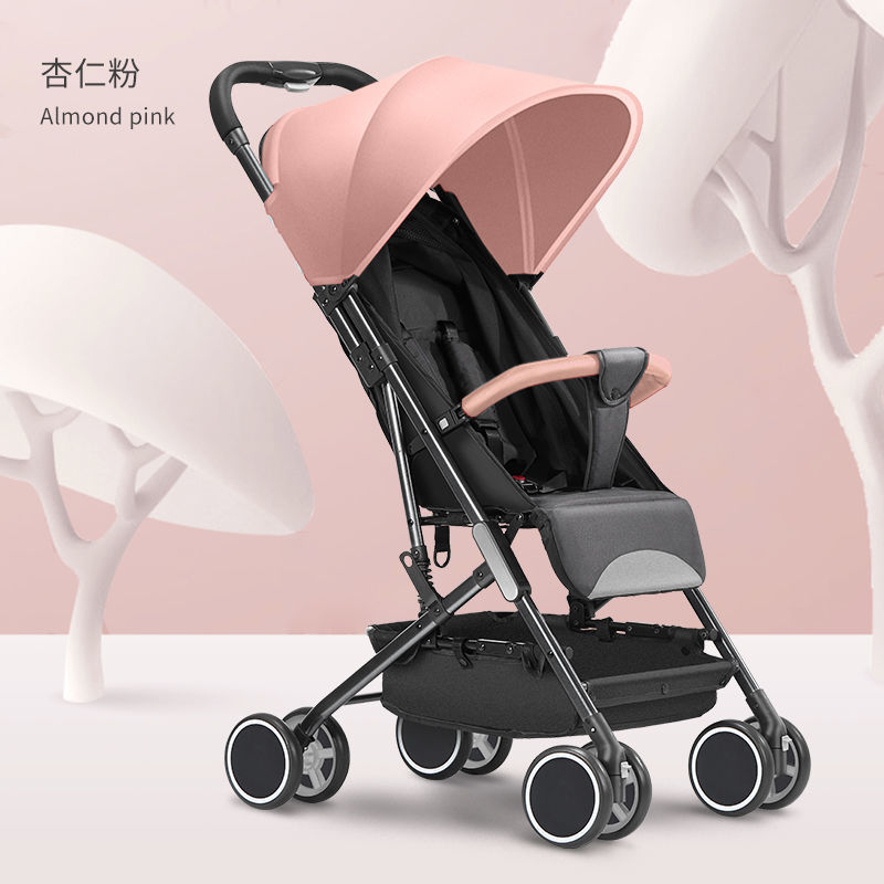 婴儿车 折叠婴儿推车可坐躺轻便伞车一键便携儿童外出手推车代货