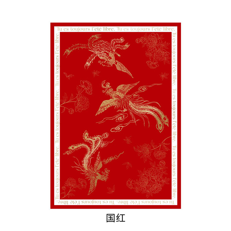 Huasei oro phoenix papel de embalaje de flores impermeable 8 seda espesa Qixi día de San Valentín diy ramo florista papel de embalaje de flores