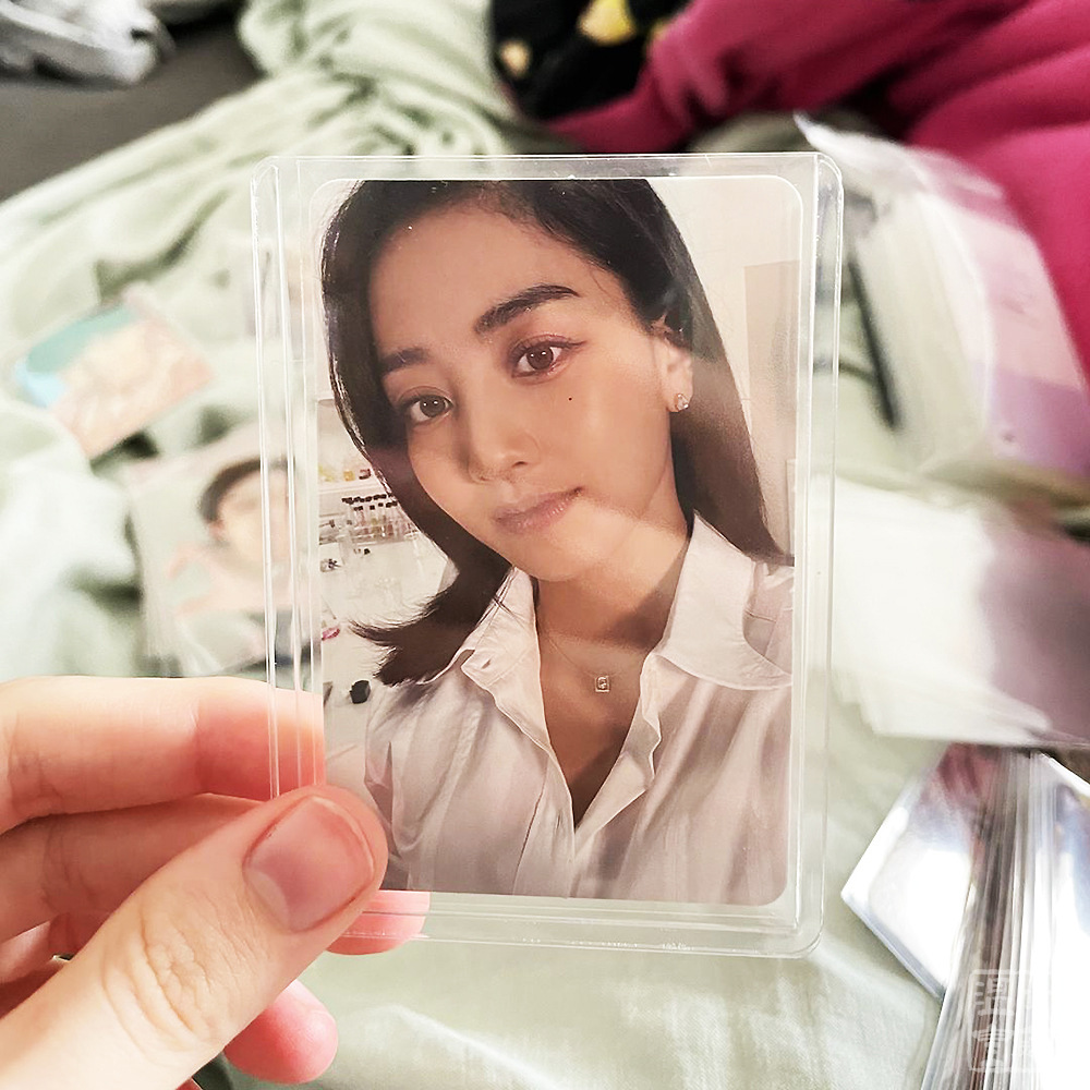 B8 recubierto PVC duro tarjeta caso Gu Ka ES Polaroid pld3 pulgadas 4 pulgadas 6 pulgadas pequeña tarjeta transparente almacenamiento caja de goma dura