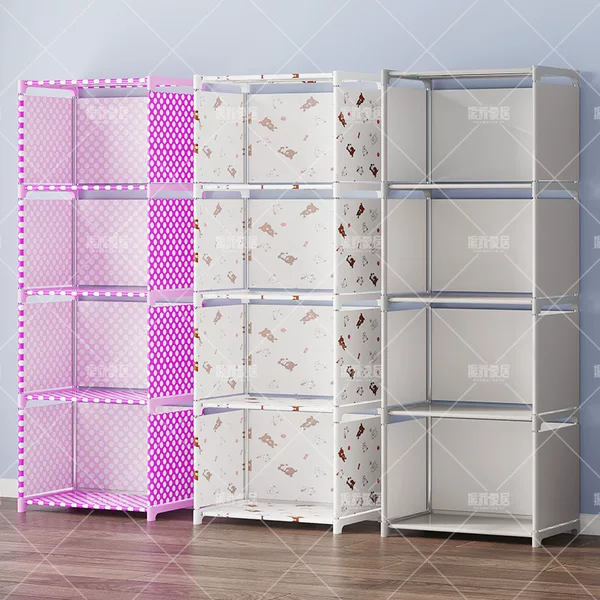 Simple bookshelf, storage shelf, floor-standing bookcase, minimalist and modern design, economical, dust-proof, popular style, for home use