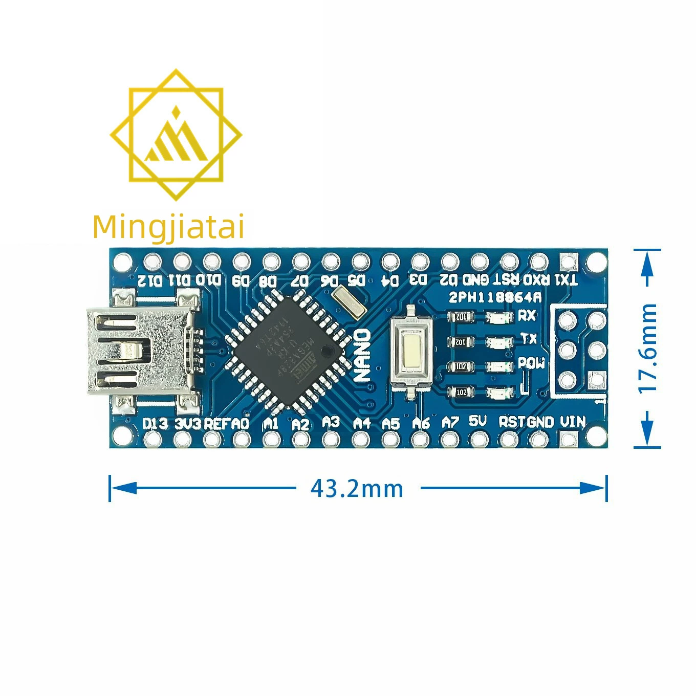 MJT NANO V3.0 Atmega328p улучшенная версия без сварной платы без проводки
