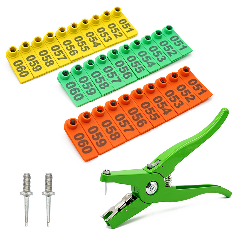 Oveja oreja etiqueta alicates cerdo ganado oveja oreja etiqueta veterinaria oreja animal oreja etiqueta Cerda oreja