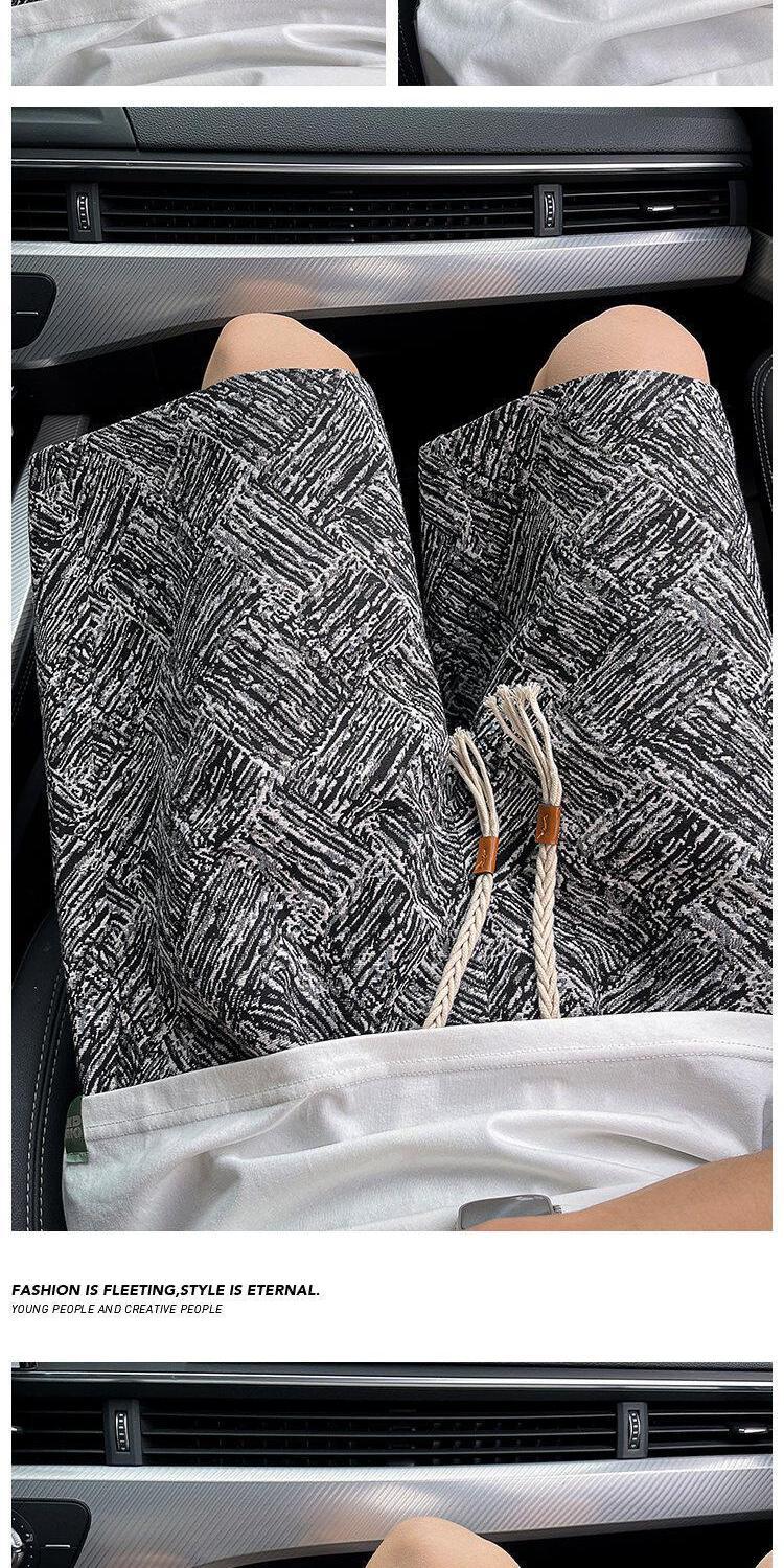 Men's Ethnic Style Retro Loose Casual Shorts Trendy Five Point Pants Plus Size Mid Length Summer Sports Wear_viptrois.com